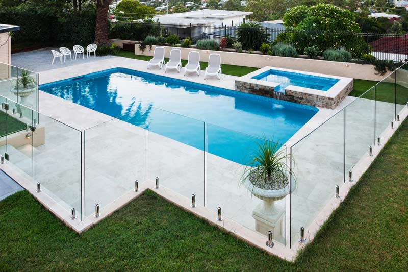 Image result for glass pool fencing